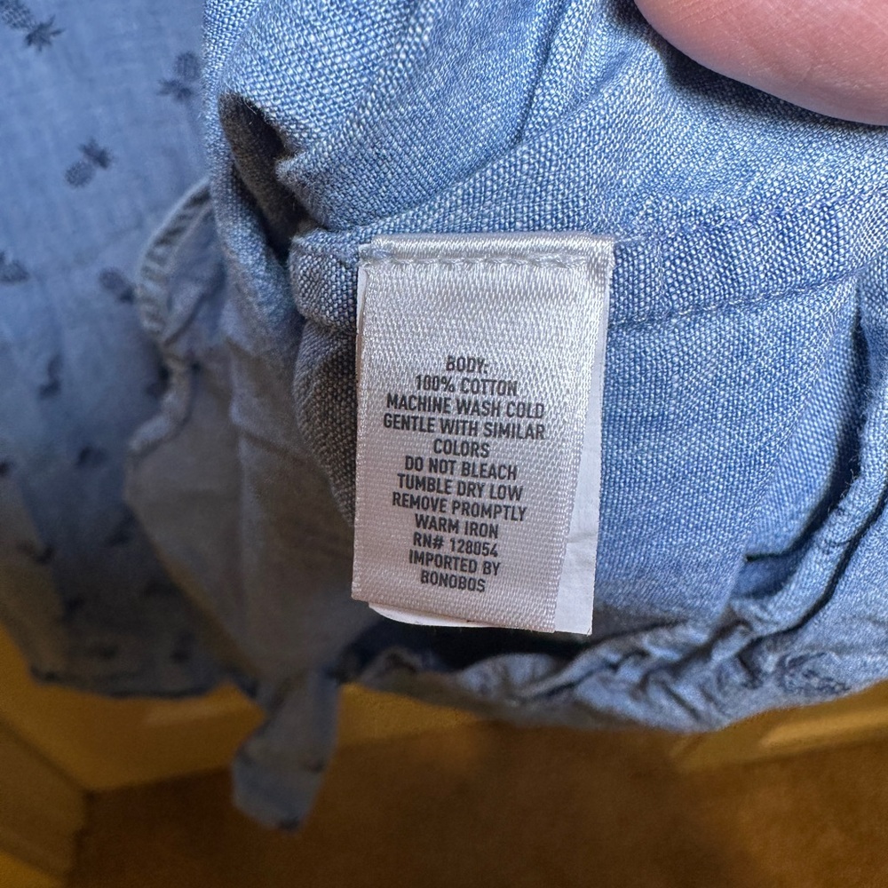 Bonobos - Pineapple Chambray Button Down Shirt, M… - image 8
